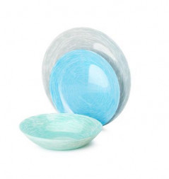 Набор столовый LUMINARC  БРАШМАНИЯ МИКС&amp;МАТЧ 18пр (гранит&amp;тюрк &amp;блю)  Q6027