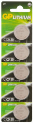Литиевые дисковые батарейки GP (10805) CR2430-2C5