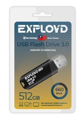 USB флэш-накопитель EXPLOYD EX-512GB-660-Black USB 3.0