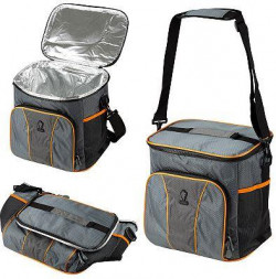 Термосумка LEONORD Термосумка ML15202, 20л, р-р: 30x22x30см, цвет: серый+оранжевый 104933