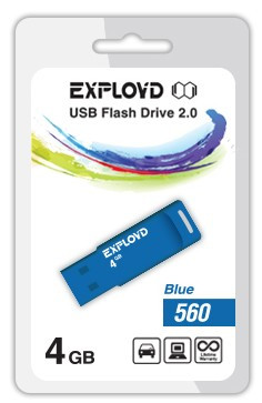 USB флэш-накопитель EXPLOYD 4GB-560-синий