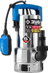 Насос ЗУБР НПГ-Т3-1100-С Насос погружной дренажный для грязной воды