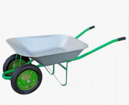 Тачка садовая БТМ Тачка садовая 2-х кол. WB7402S 65 170кг., салатовая (индивидуальная упаковка) NEW 11404