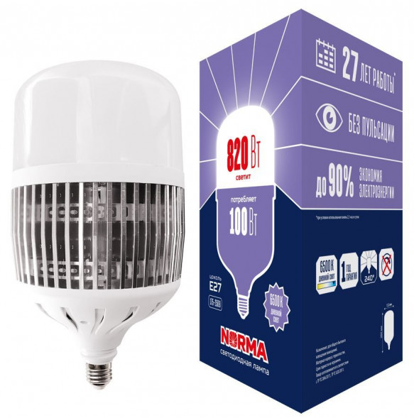Мощные лампы M80 VOLPE (UL-00006798) LED-M80-100W/6500K/E27/FR/NR
