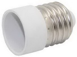 Переходник ECOLA A7T14WEAY с цоколя E27 на E14 Белый