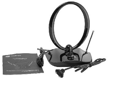 Антенна телевизионная комнатная HARPER ADVB-1420 DVB-T2 активная