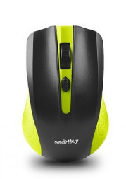 Мышь беспроводная оптическая SMARTBUY (SBM-352AG-GK) ONE 352 зелено-черная