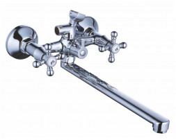 Смеситель АНТЕЙ 237333-ANT Дельта Смеситель д/ванны с 2-мя рукоятками , с перекл. душа