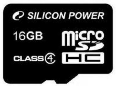 Карта памяти SILICON POWER MicroSDHC 16GB Class4