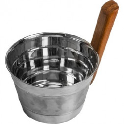 Банные принадлежности БАННЫЕ ШТУЧКИ 32031 Бадья из нерж. стали 4л