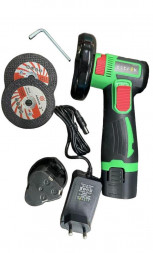 Углошлифовальная машина ZITREK AG 12 (75мм, 12 B, Li-Ion акк. 2x2.0Ач) 063-4401