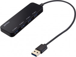 USB разветвитель PERFEO (PF D0803) USB-HUB 4 Port, (PF-H047 Black) чёрный