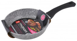 Сковорода ТРАДИЦИЯ ТМ2221И а/пр литая 22см Мрамор индукция