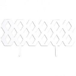 Сад и огород PARK Ромб забор декор. белый 2,4м х 0,22см (999161)