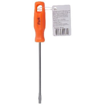 отвертка PARK OTV101 отвертка шлицевая SL4 x100мм, пластиковая рукоятка (356101)