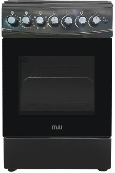 Плита газоэлектрическая MIU UNO 51S черная