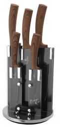 Ножи BERLINGER HAUS BH-2530 Ebony Maple Line Набор ножей на подставке 6 пр