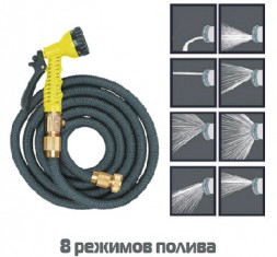 Шланг растягивающийся INBLOOM Шланг растягивающийся, 7.5м, латекс, полиэстер, латунь 168-022