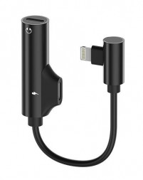 Адаптер OLMIO Адаптер аудио DUAL Lightning (аудио+зарядка) 41621