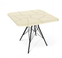 Стол SHEFFILTON SHT-TU2-1/TT30 83/83 черный муар/бежевый RAL1013 (184320)