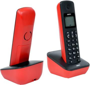 Телефон беспроводной SANYO RA-SD53RUR Black/Red