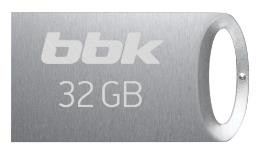 USB флеш накопитель BBK 032G-TG105 металлик, 32Гб, USB2.0, TG серия
