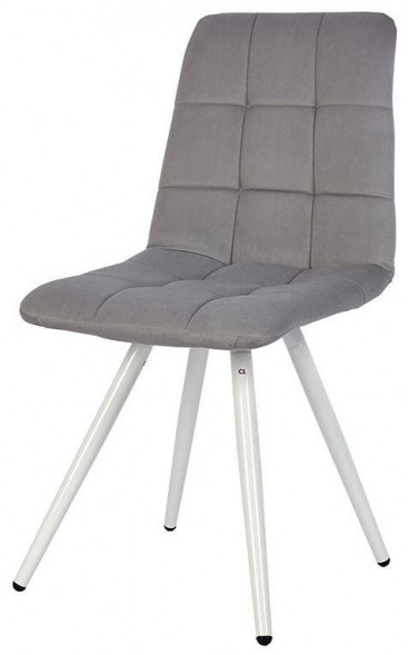 Стул обеденный POLINI Home Berlin SM, светло-серый - белый (2 кор.)