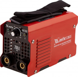 Сварочный аппарат MTX Инверторный аппарат дуговой сварки MMA-200S, 200 А, ПВ60%, диам.эл. 1,6-5,0 мм 94391