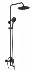 Душевая система GOTA ROCIO G690271-GOTA Душевая система 3-х функц. со смесителем (в компл. шланг и душ.лейка) черная латунь