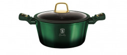 Кастрюли с крышкой алюминий BERLINGER HAUS BH-6057 Emerald Collection Metallic Line Кастрюля с крышкой 20см