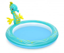 Бассейн BESTWAY 53114 Бассейн надувной с разбрызгивателем SEAHORSE 188*160*86см (8944)