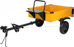 Прицеп DENZEL Прицеп для мотоблока TT-500, оцинк., груз. 500 кг, рег. сцепка, колеса 4.00-10, в упаковке 59950