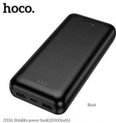 Powe Bank HOCO (6942007656085) J153A 20000mAh 2USB+1Type-C+1micro USB 2.0, черный