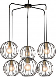 ESCADA 10176/6 E27*60W Black/Brass