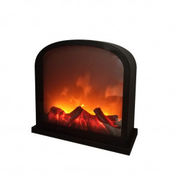 Декоративный светильник NEON-NIGHT (511-006) Светодиодный камин &quot;Шале&quot; с эф огня 30х13х28 см, бат 3хС или от USB