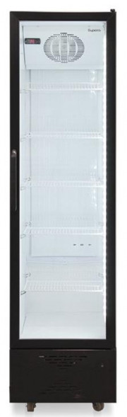 Холодильник БИРЮСА B300D 345л витрина черный