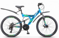 Велосипед STELS Focus MD 24&quot; 18-sp V010 (м), EP-00005972*X0000001302* &quot; Синий/Черный 2022