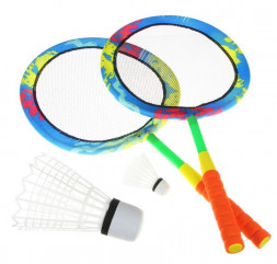 Бадминтон SILAPRO Бадминтон пляжный, 64,5х31см, 2 волана, резина, нейлон, полиэстер 136-016