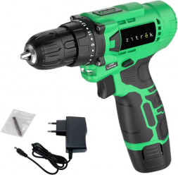 Дрель-шуруповерт аккумуляторная ZITREK Green Li Plus, 12В, 1x1.5Ач 083-1021
