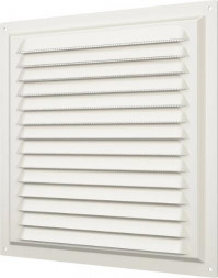 Решетка ERA 2525МЭ IVORY, Решетка вентиляционная с покрытием полимерной эмалью, с сеткой 250х250, Сталь (4)
