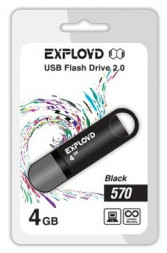 USB флэш-накопитель EXPLOYD 4GB-570 черный