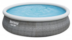 Бассейн BESTWAY 57372 (006188) 457х107см, 12362 л, фильтр-насос 2006л/ч, тент, лестница, уп.1
