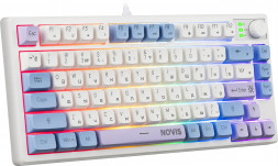 Клавиатура DEFENDER (45318) Novis GK-318 RU,белый/голубой
