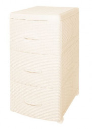 Комод VIOLET РОТАНГ слоновая кость 3-х секц. 35626