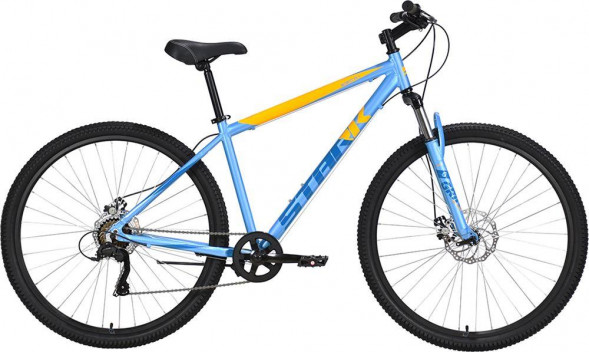 Велосипед STARK Respect 29.1 D Microshift голубой металлик/синий/оранжевый 20&quot; HQ-0009974