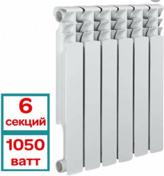 Радиатор АКВАПРОМ BI 500/80 B20 6 секций
