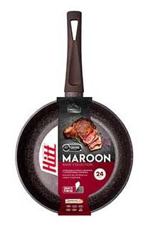 Сковорода HITT HM1024 Сковорода HITT Maroon 24см а/п М3751