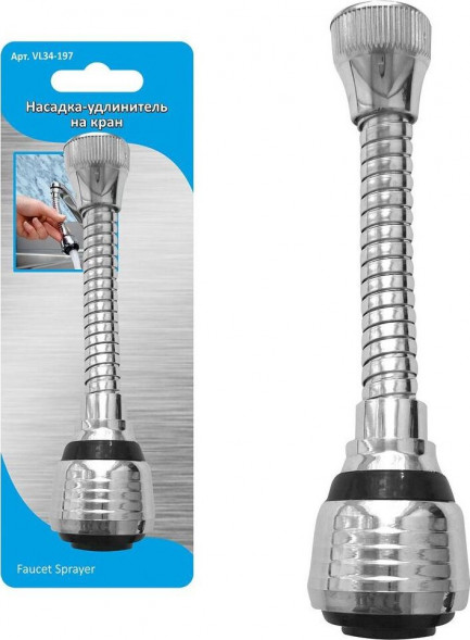 Насадка-удлинитель на кран 14,5х3,3см MULTIDOM Насадка-удлинитель на кран 14,5x3,3см VL34-197 MULTIDOM Насадка-удлинитель на кран 14,5x3,3см VL34-197