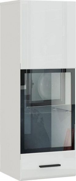 Модуль для гостиной НК-МЕБЕЛЬ GLOSS шкаф витрина ТИП-2 навесной Белый/Белый глянец 71373137 (2 кор.) НК-МЕБЕЛЬ GLOSS шкаф витрина ТИП-2 навесной Белый/Белый глянец 71373137 (2 кор.)