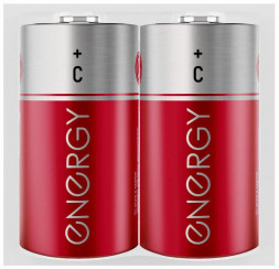 Батарейка солевая ENERGY R14/2S (С) 104973